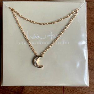 New in Box India Hicks Baby Moon Necklace